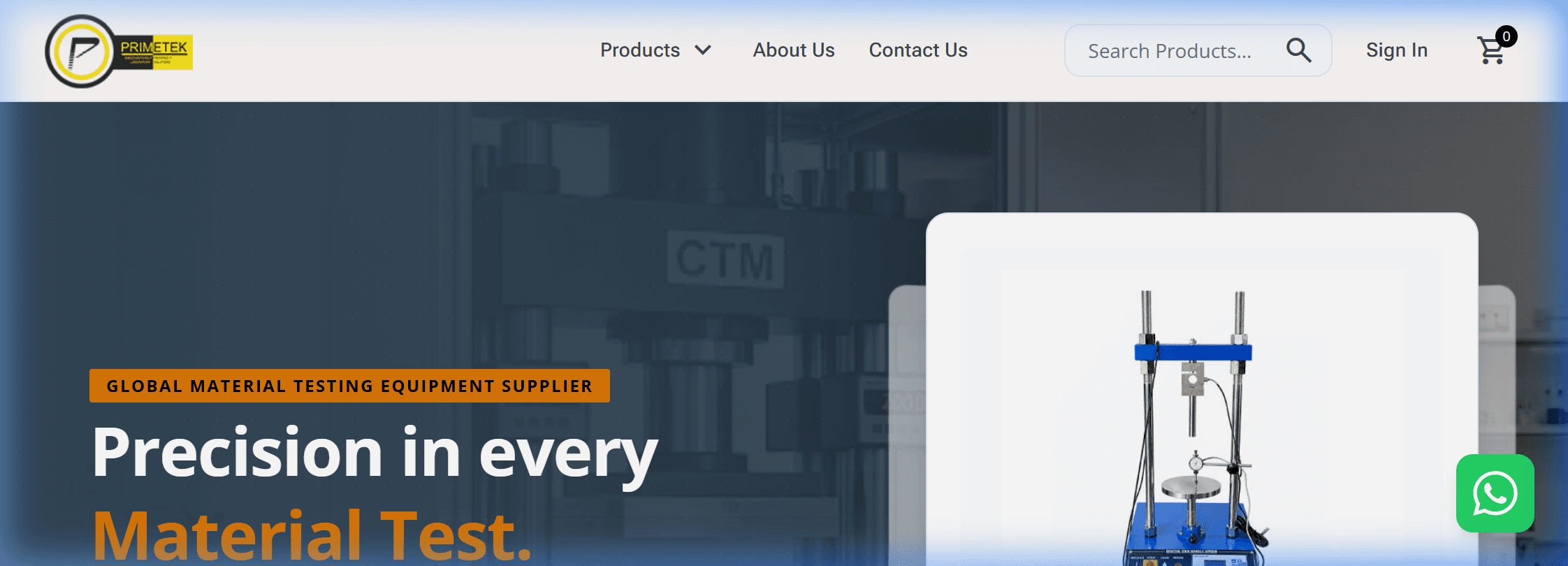 Primetek Industrial Web Portal